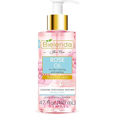 Bielenda Rose Care - Light Oil Suitable For Sensitive And Delicate Skin, Prone To Irritation Or Hypersensitivity - Rose Care Rose Cleansing Oil - 140 ml Cover