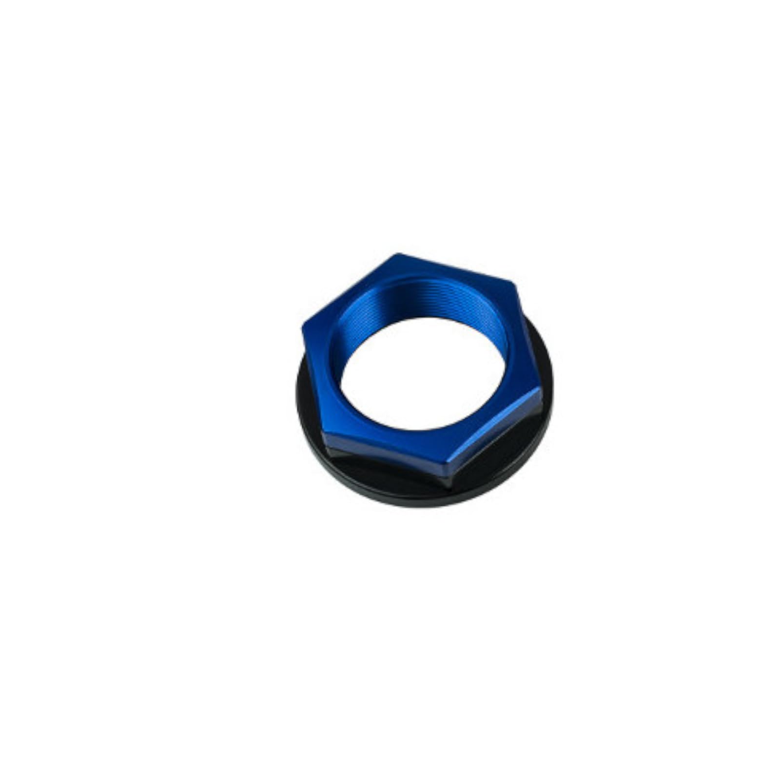 Ghiera di sterzo aperta Accossato blu con filetto M28 X 1 per Yamaha Yzf-R6 dal 2006 al 2017 (CC 600)