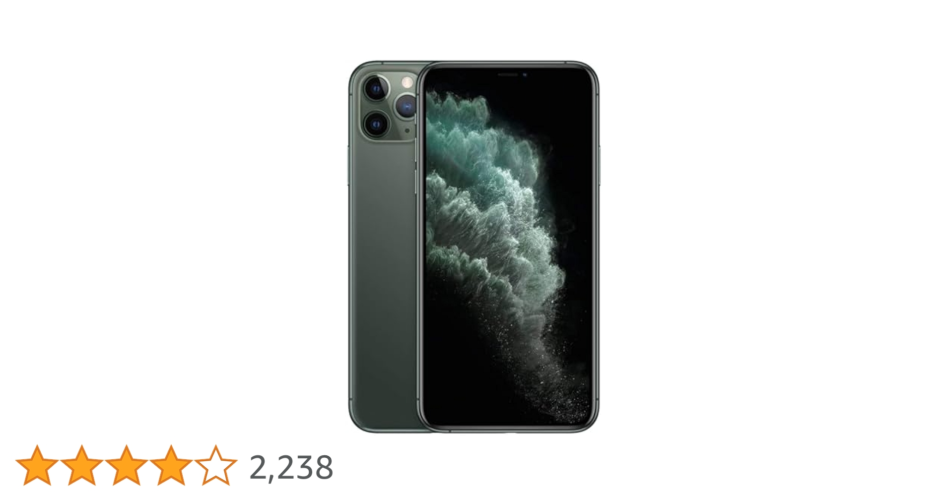 Apple iPhone 11 Pro Max 256GB Midnight Green Unlocked Renewed