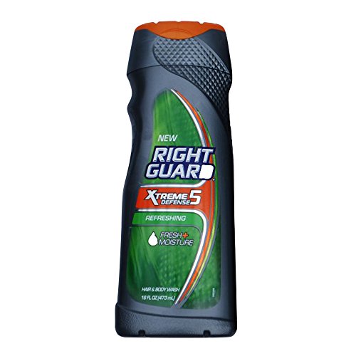 Right Guard Total Defense 5 Hair & Body Wash, Refreshing, 16 oz