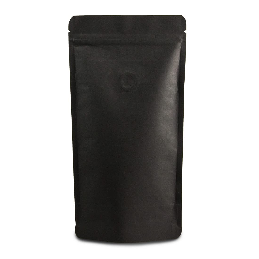 Lacers Bolsa de papel kraft en varios colores, alta barrera con válvula, neutral, sostenible, bolsa de café con válvula de protección del aroma, reutilizable (250 g, negro, 1000)