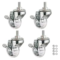 2 Inch Caster Wheels Metric Size M8×25mm Threaded Stem Casters Castors - View #13