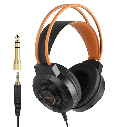TIKTONE Studio Headphones Monitor Headphone for Recording Over Ear Noise