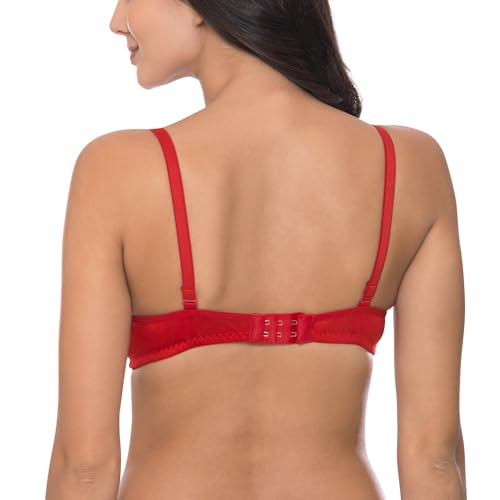 Image of Komli - Heavily Padded Push-Up Bra - Cotton Rich - Balconette - 3 /4th Coverage, Seamless, Wireless, Multiway Straps - T-Shirt Bra (Pack of 2)