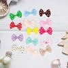 100 Pcs Grosgrain Ribbon Mini Bow Ties Craft for DIY Kids Hair Clips, Hair Bows Accessories (Multicolor, 1.97 inches)