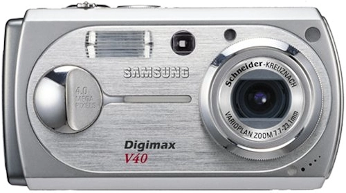 Samsung Câmera digital Digimax V40 4MP com zoom óptico de 3x