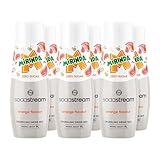 Sodastream Diet Mirinda® Orange Syrup Drink Mix, Sugar Free Sodastream Syrup, Zero Sugar Orange Flavour, 6 x 440ml Multipack, Home Sparkling Water, Makes Approx. 54L
