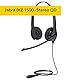 Jabra Biz 1500 Quick Disconnect On-Ear Stereo Headset - Corded Headphone with Noise-Cancelling Microphone and Volume Spike Protection for Deskphones, Black