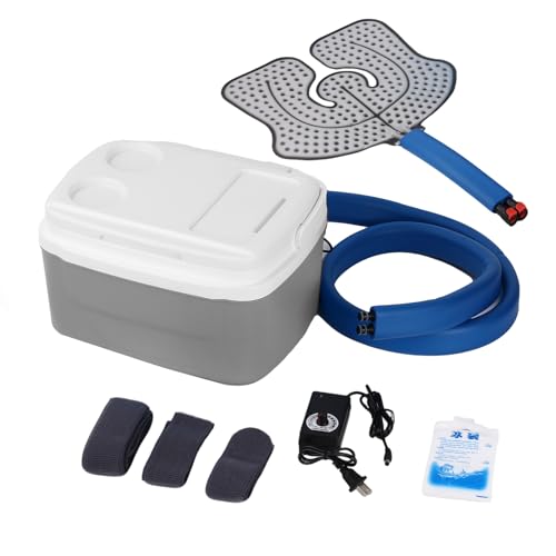 Ice Machine System Cold Therapy Machine, Cryotherapy Freeze Kit System for Post-Operative Recovery, Sports Injuries, Knee Pains, Knee Replacement Recovery Device with 8-Quart Cooler