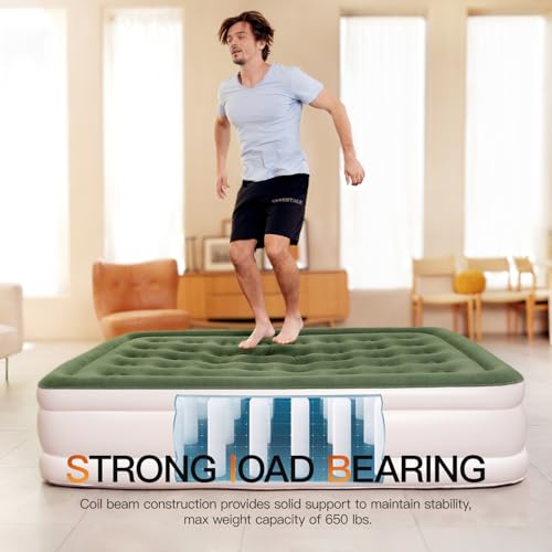 Air-Mattress-Queen-with-Built-in-Pump-Upgraded-Blow-Up-Bed-2-Mins-Quick-Self-Inflatable-with-Double-Air-chamber-16650lbs-Max-All-Night-No-Lost-Air-for-CampingHomePortable-Travel