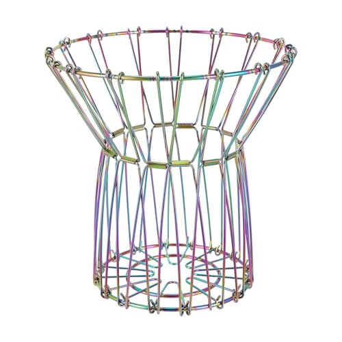 EXCEART 折りたたみ式変形可能ステンレス製キッチン収納バスケット 多機能フルーツ 野菜水切りラック スナック パン用モダン収納容器 家用