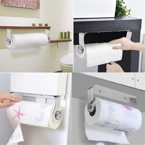 Soporte de toalla de cocina con rack de almacenamiento y base plástica 7