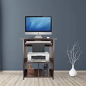 Purple Furniture  Engineered Wood Elite Home Office Computer Table, Study Desk, Writing Desk and Lap Desk for Students, Kids and Adults (Matte Finish, Wenge Colour, Do-It-Yourself, Small)