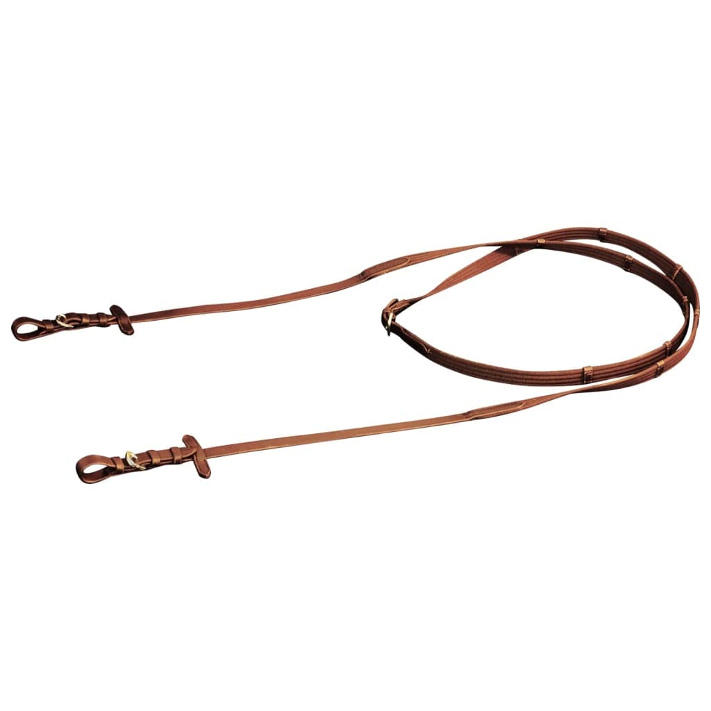 Articoli sportivi - Briglia Flash in pelle con redini e morso Pony marrone