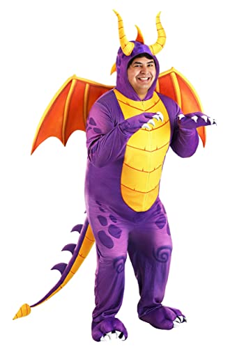 Spyro el Dragón disfraz adulto talla 4X jumpsuit para fiestas temáticas y eventos