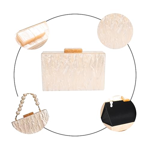 Acrylic Clutch Purse Marble Evening Bag Handbag for Women Wedding Prom Party Bride - Image 5