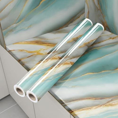 Image of VOOY Self-Adhesive Kitchen Wallpaper, PVC 3D Wall Sticker Oil Proof & Waterproof, Kitchen Backsplash Stickers Wallpaper (60cm x 200cm)(Pack of 2)
