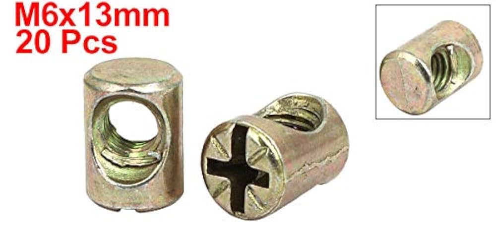 Amazon.co.jp: uxcell ナット ボルト クロス ダウエル スロット