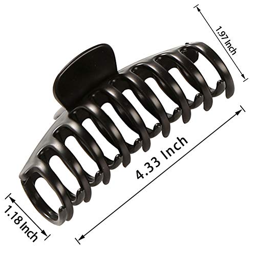 image for SUNCHARM Large Hair Claw Clip for Women, 4.3″ Jumbo Hair Clips Stron