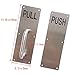 Aimyoo Stainess Steel Door Handle, Pull and Push Plate Commercial Door Handle with Screws 11.8