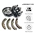 Golf Cart Brake Drums Kit with Brake Shoes & Springs Fit For 1996-up EZGO TXT Electric, Rear Brake Repair Kit for Driver Side & Passenger Side, 19186G1P 70794G01 70795G01 27944G01(38pcs)