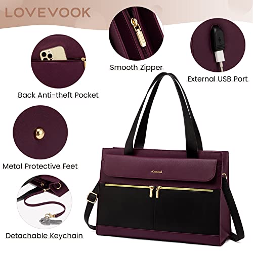 Laptop Tote with Clutch Bag Bundle