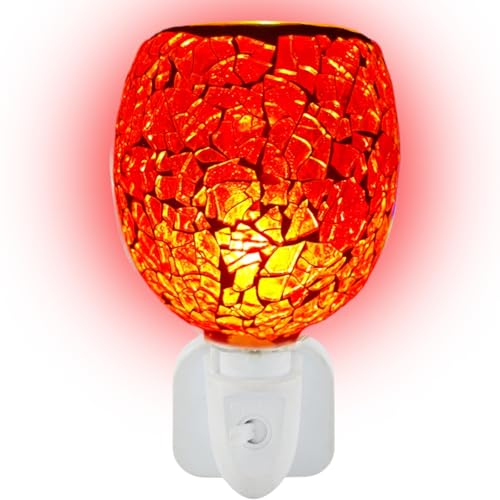 Elektrische Duftlampe mit Nachtlicht, Wachswärmer & Aromalampe für...