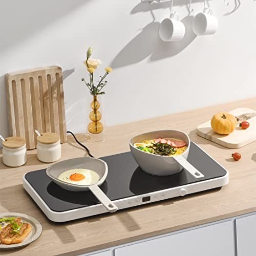 Taste Plus White Ceramic Saucepan With Lid, Multipurpose Saucepan Set For All Stoves, Dishwasher Safe, 2 Quart White #TOP3