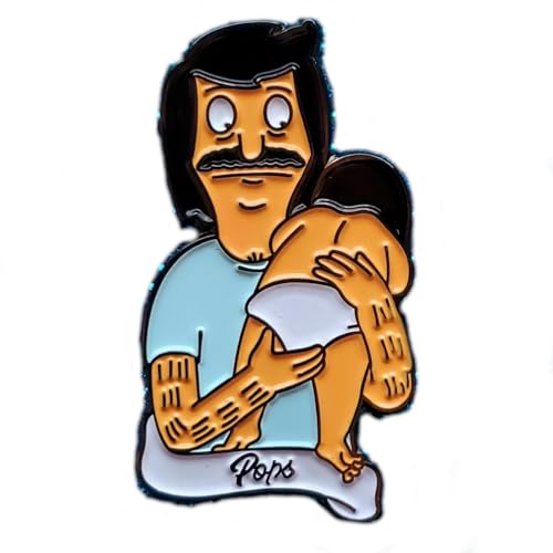 Badge émail Bob's Burgers Gene Diapers idée cadeau originale pour fan de série