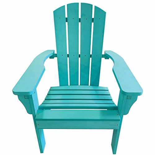 Leigh Country Tx 94025 Poly Resin Adirondack Chair, Turquoise, Turquiose #TOP3