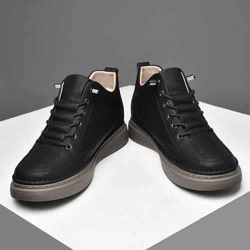 Men's Invisible Height Increasing Elevator Shoes 2.36 Inches Taller Casual Sneakers Leather Oxford Dress Shoes2