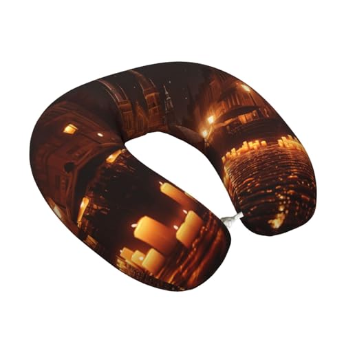 Almohada viscoelástica de viaje tamaño único negra miniatura 2