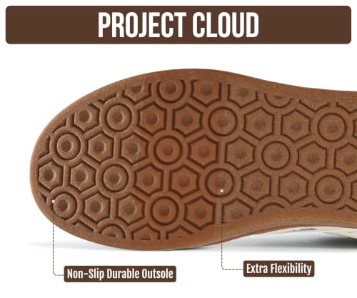 Image of Project Cloud Platform Sneakers for Women Footwear - Memory Foam Insole Womens Shoes, Lightweight and Non-Slip Sole Lace Up Fashion Sneakers for Women 2026 (Volley)