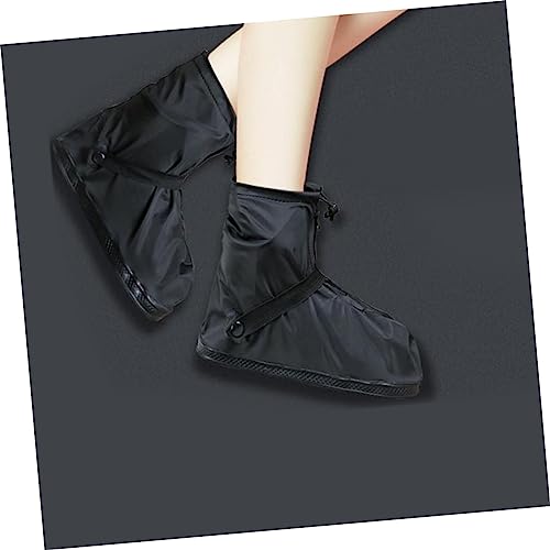 Cubiertas para calzado para adultos, antideslizantes y gruesas, color negro, para actividades al aire libre, camping, viajes y protección contra la lluvia miniatura 3