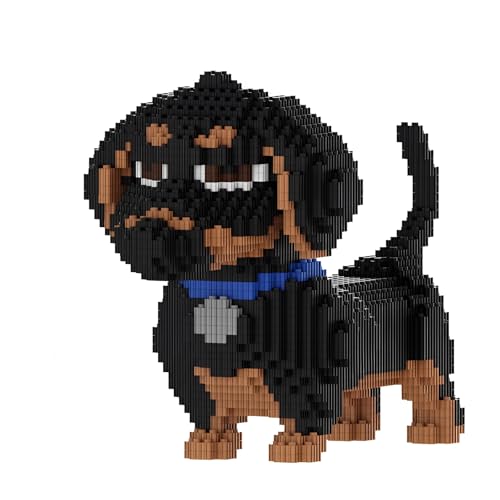 Dachshund Mini Building Blocks Set for Adults, Creative Dog Micro Building Kits, Cute Animal Bricks Model Toys, Home Office Decor, Gifts for Pet Lovers and Teenagers, 2000+ PCS