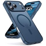 Oududianzi-Funda para iPhone 17 Pro MAX Compatible con MagSafe, Carcasa de Protección Militar Anti-Choques Antigolpes-Azul