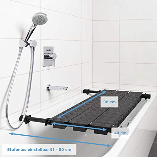 Skund DogShower - Aus Aluminium - Hundedusche für Ihre Badewanne zur optimalen Pflege Ihres Hundes Hundehygiene - Hundepflege - platzsparend (XL)