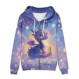 Upetstory Dragon Hoodies for Women's Zip Up Sweatshirt Long Sleeve Hooded Tops Active Jacket Oversized Casual Fall Clothes Thin Coat with Pocket Spring Outfit Outdoor Hiking Cycling Running