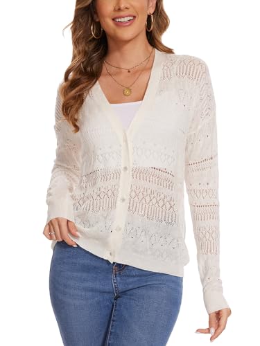 Spicy Sandia Women's Lightweight Cardigan – Long Sleeve Open Front Sweater In Mystical Blue (Plus Size Available) 4 thumbnail image