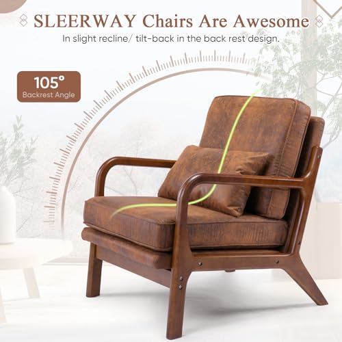 Sillón Plegable Confort Marrón miniatura 5