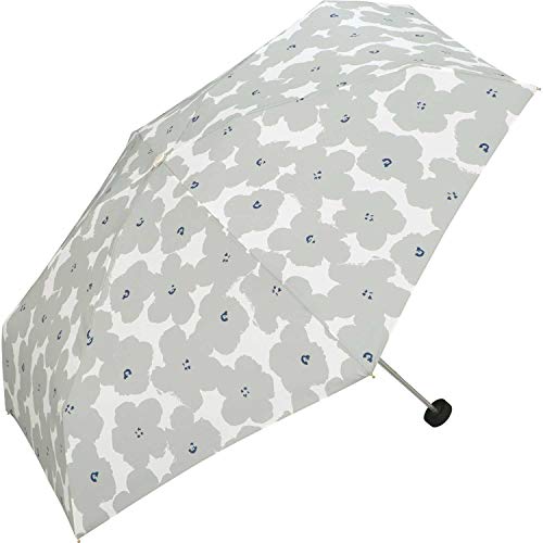 ワールドパーティー雨傘折りたたみ傘レディースポーチタイプハナプリントミニ50cm762-127GYハナプリントグレー本体サイズ:51x89cm 23cm762-127GY