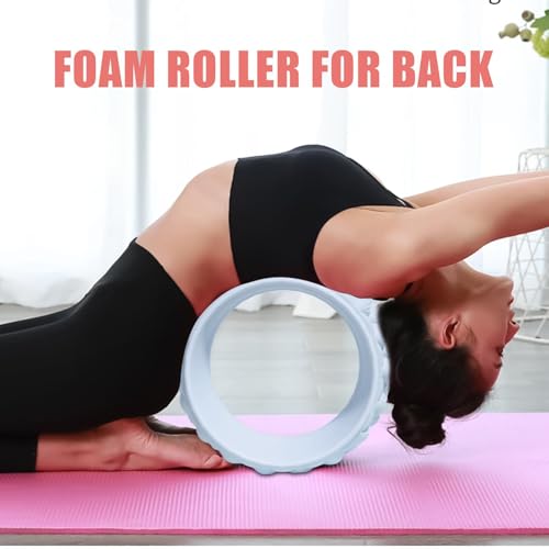Rodillo muscular de espalda con punto de gatillo, rueda de yoga y rodillo de ejercicio de núcleo 2