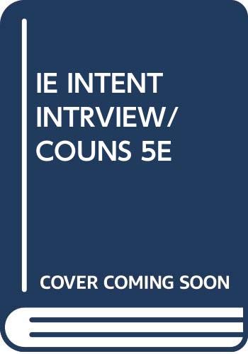 IE INTENT INTRVIEW/COUNS 5E 0534519814 Book Cover