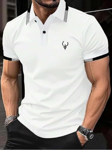 Image of Lymio Polo T Shirt for Men || T Shirt for Man || Collar T Shirt Style Men (Packs Also Available) (Polo-40-43)