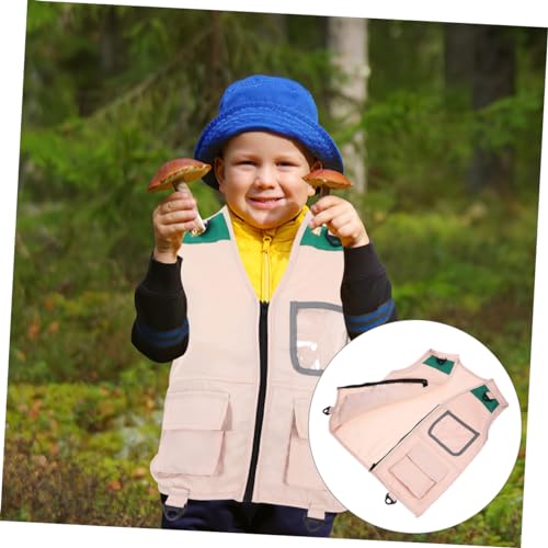 2pcs Boys and Girls Explorer Cosplay Vest Wear-resistant Outdoor Adventure Outfit for Boys and Girls for Camping Themed Events and Fun4