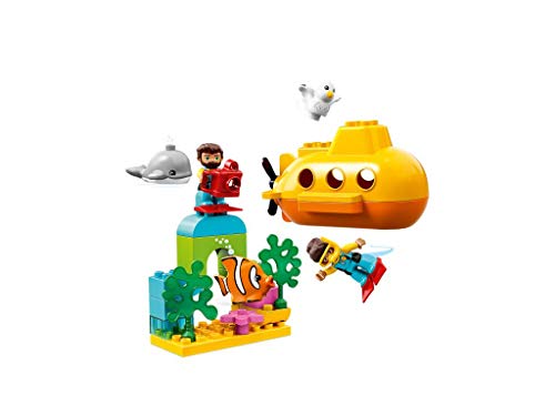 LEGO 10910 DUPLO Town U-Boot-Abenteuer, Badespielzeug das Luftblasen Macht, Bauset für Kinder im Alter von 2 Jahren