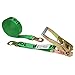 US Cargo Control - Ratchet Strap with Snap Hook - 2 Inch Wide X 30 Foot Long - 2 Inch Ratchet Strap - Green Ratchet Strap - Ratchet Strap Snap Hook - Ratchet Strap with Locking Hook to Secure Cargo