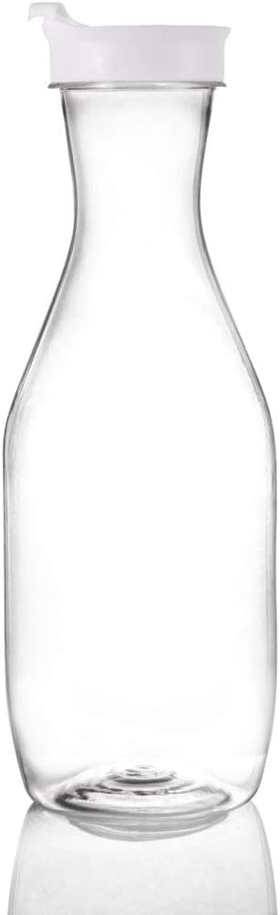 Wedding Venue Shop Plastic Pitcher with Lid | Clear | 1 Pc 6 x 6 x 9 inches : Home & Kitchen