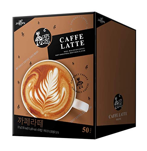 コーヒー スティック 珈琲 個包装 粉末 インスタント 韓国 人気 ホット アイス ラテ プレゼント ギフト 贈り物 誕生日 差し入れ お祝い 宅カフェ おうちカフェ オフィス 会社 (カフェラテ 50本入り)