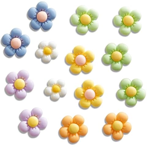 Flower Shoe Charms for Girls, Cute Flower Shoe Charms Daisy Shoe Charms Shoe Decoration Charms for Women, Teens and Kids Cover